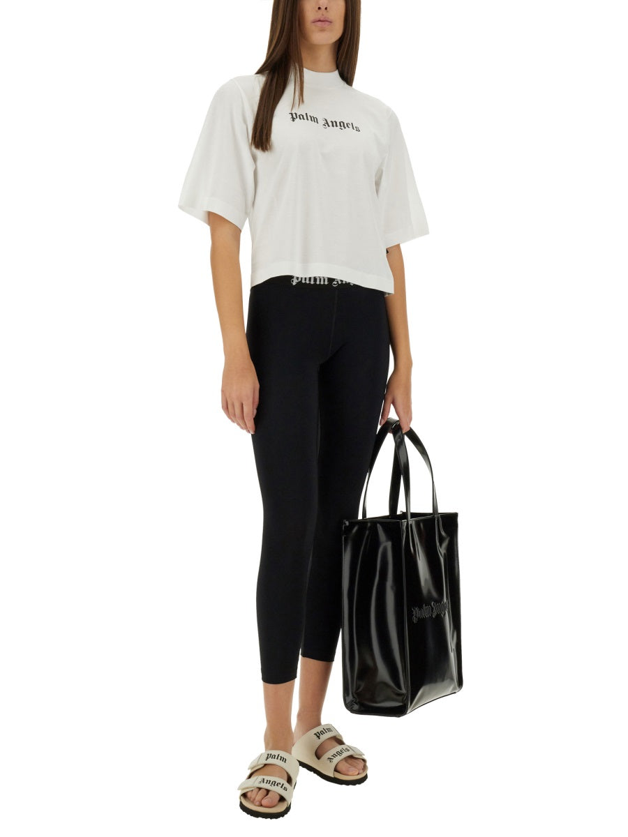 Palm Angels Women T-Shirt With Logo PALM ANGELS