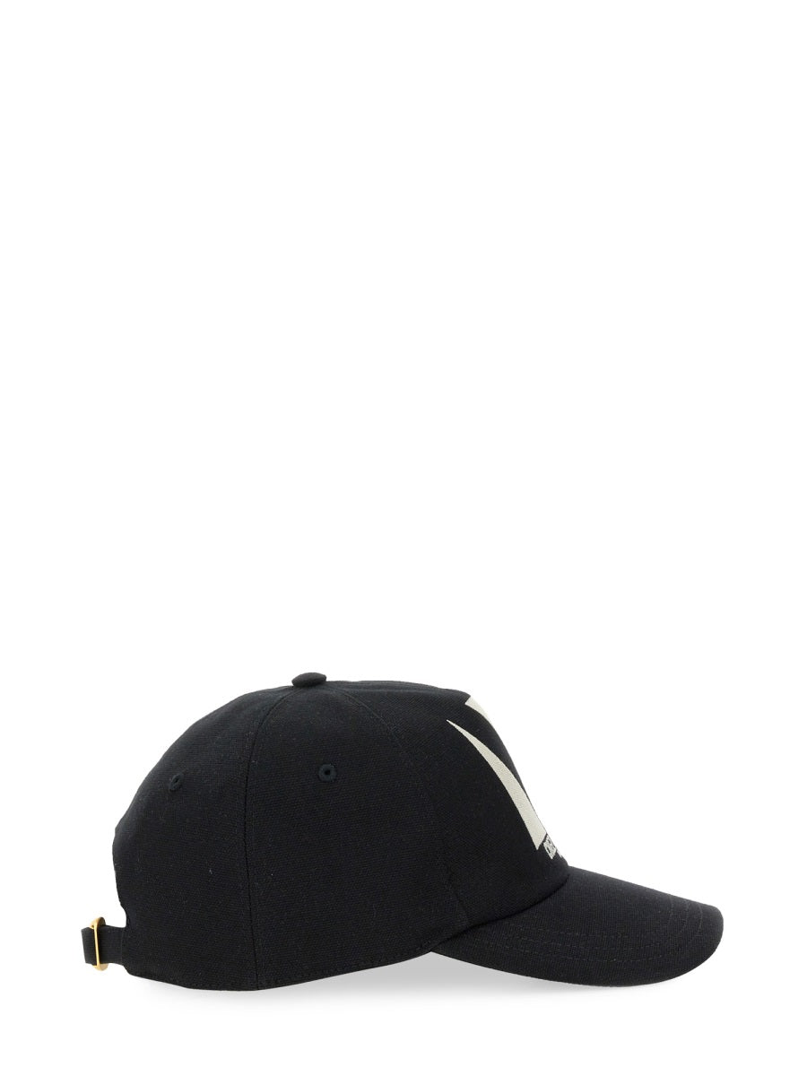 Valentino Garavani Men "Chez Valentino" Embroidered Baseball Cap VALENTINO GARAVANI