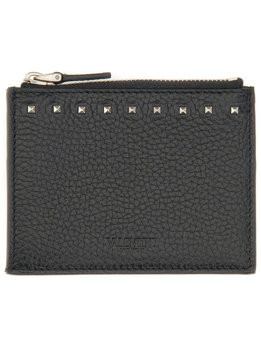 Valentino Garavani Men "Rockstud" Card Holder VALENTINO GARAVANI