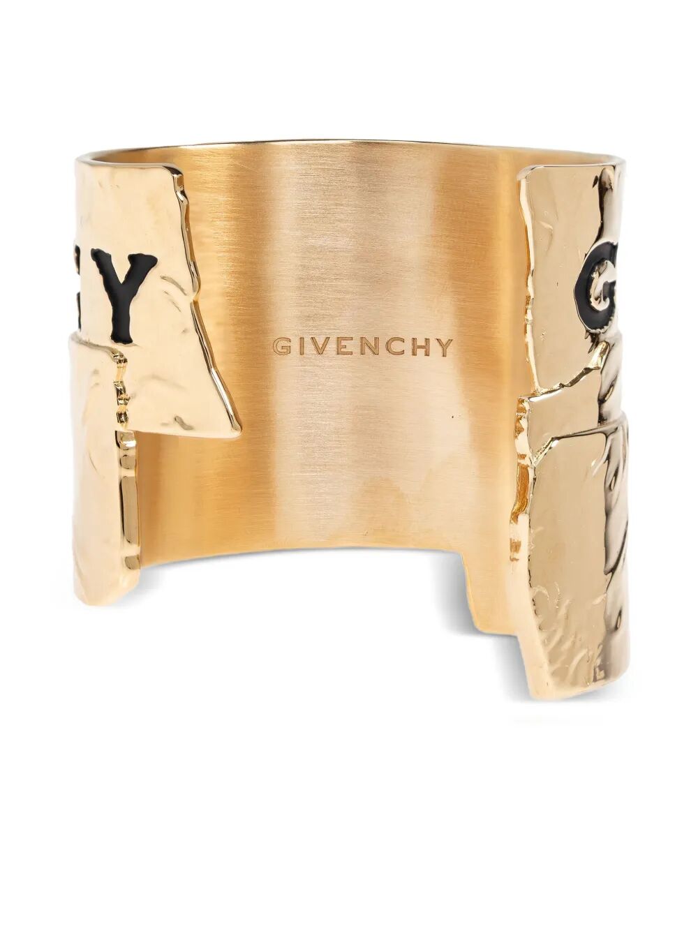 Givenchy Women Givenchy Tape Textured Metal Cuff Bracelet GIVENCHY
