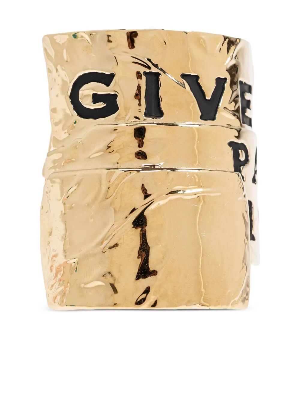 Givenchy Women Givenchy Tape Textured Metal Cuff Bracelet GIVENCHY
