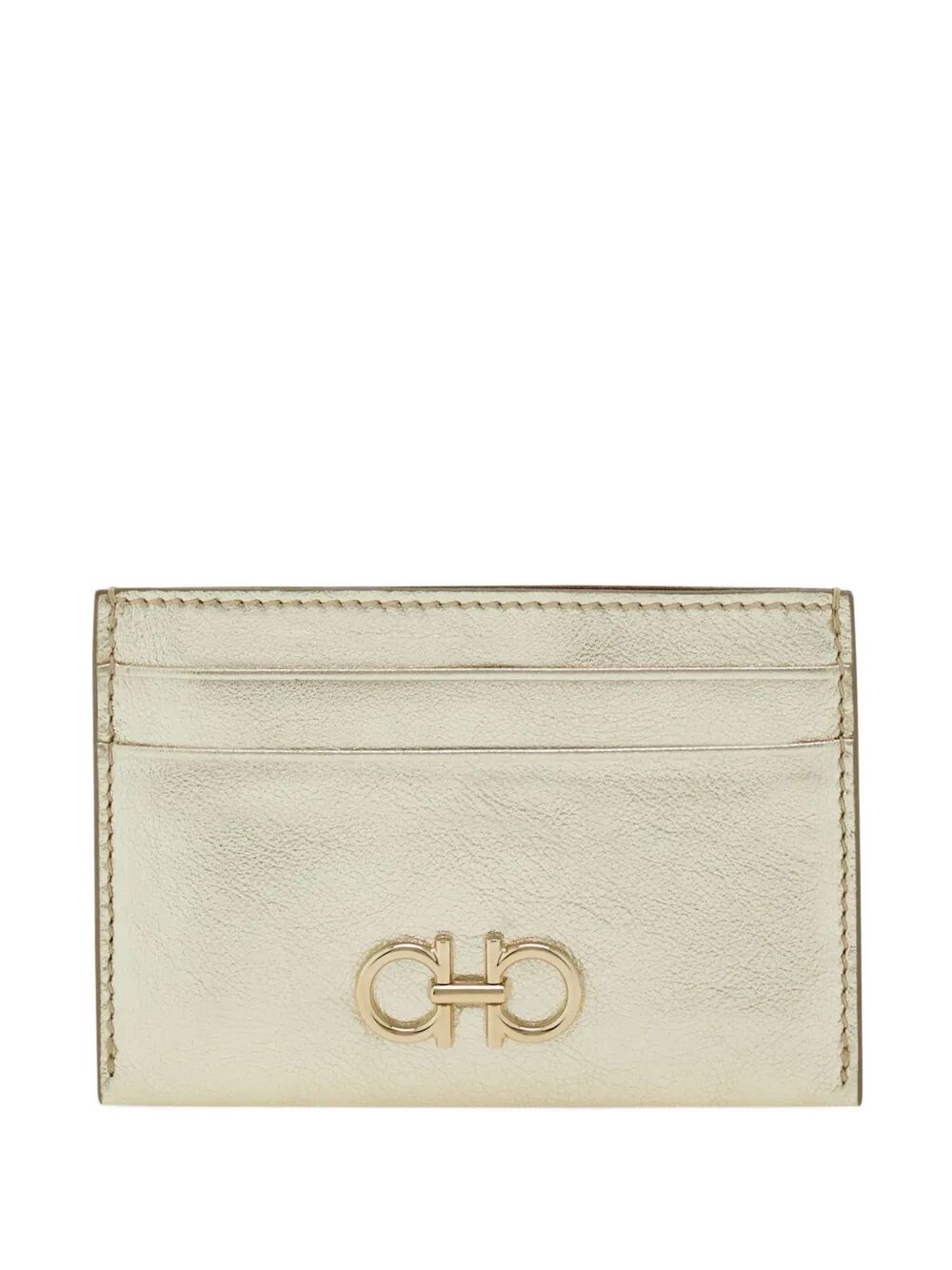 Ferragamo Women Gancini Laminated Leather Card Holder FERRAGAMO