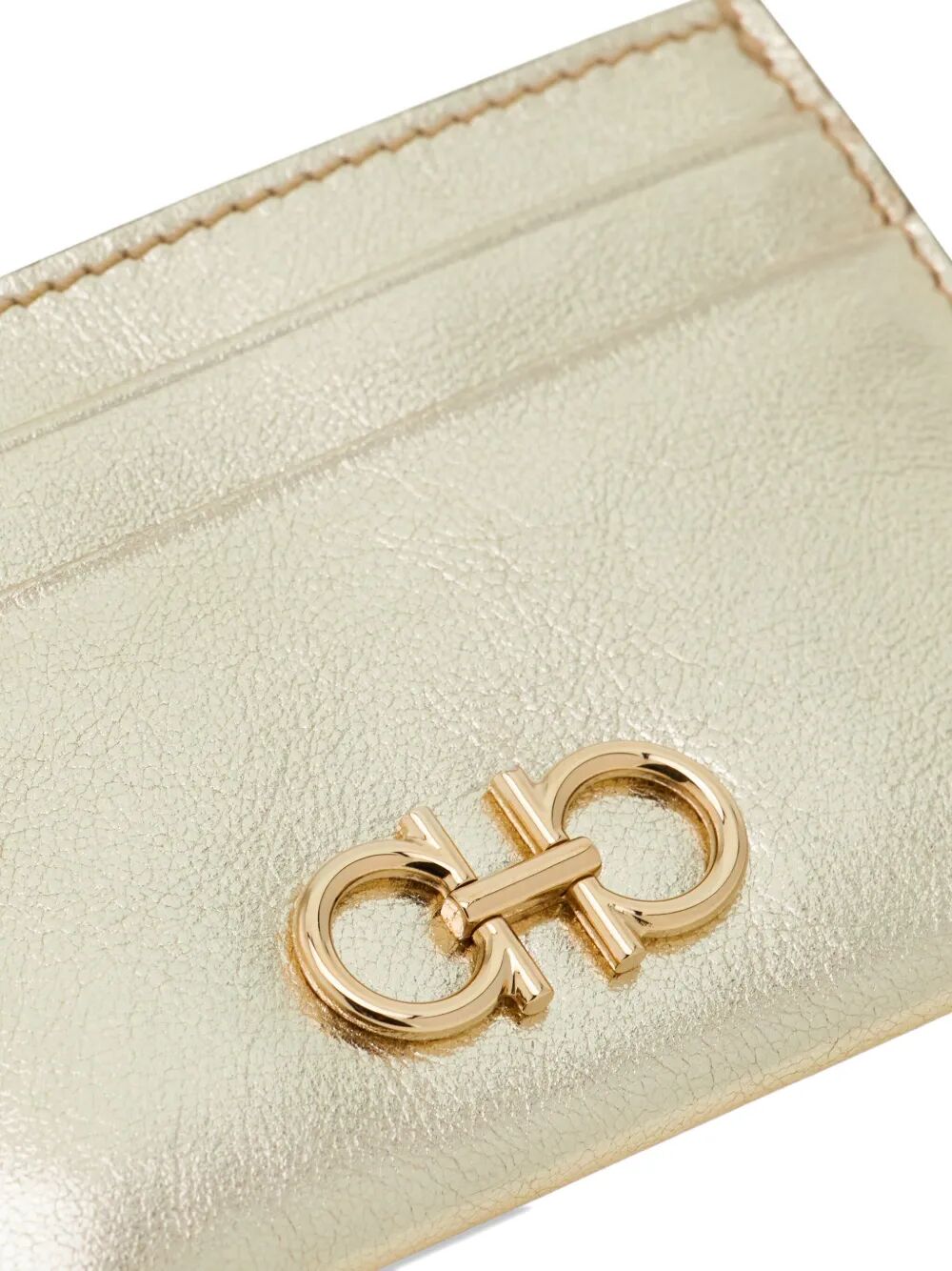 Ferragamo Women Gancini Laminated Leather Card Holder FERRAGAMO