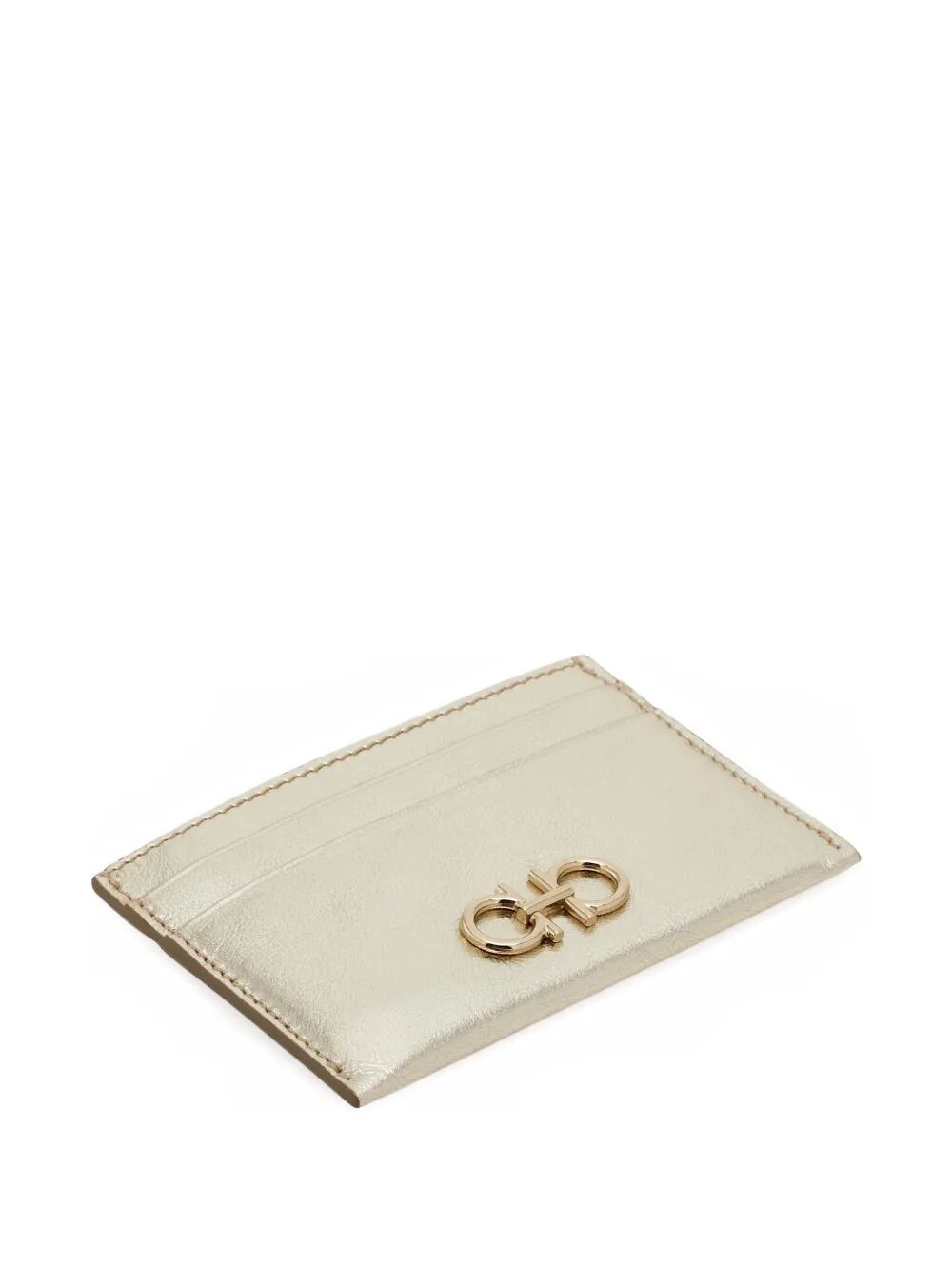 Ferragamo Women Gancini Laminated Leather Card Holder FERRAGAMO