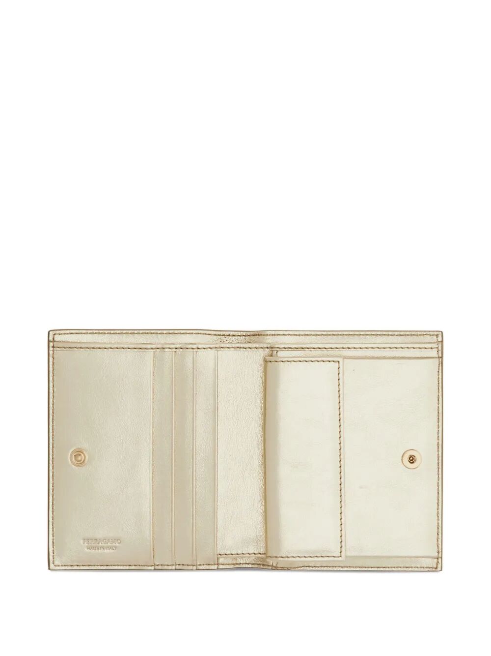 Ferragamo Women Gancini Laminated Leather Compact Wallet FERRAGAMO