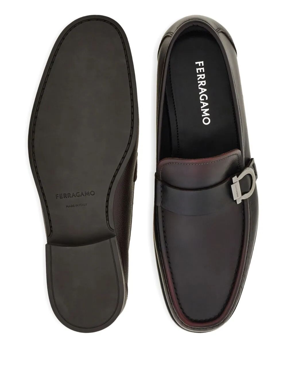 Ferragamo Men Caspian Leather Loafers FERRAGAMO
