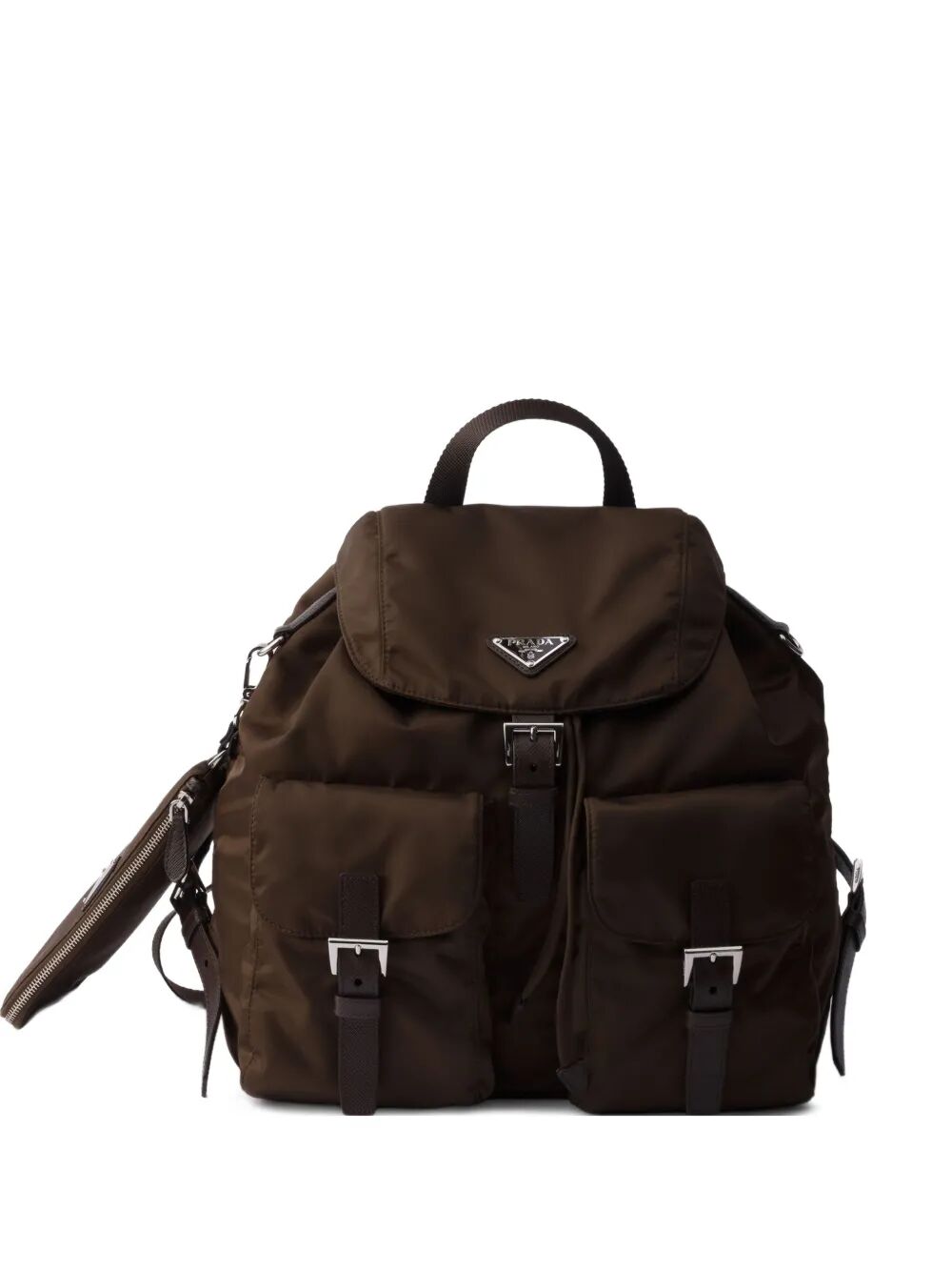 Prada Women Medium Re-Nylon Backpack With Pouch PRADA