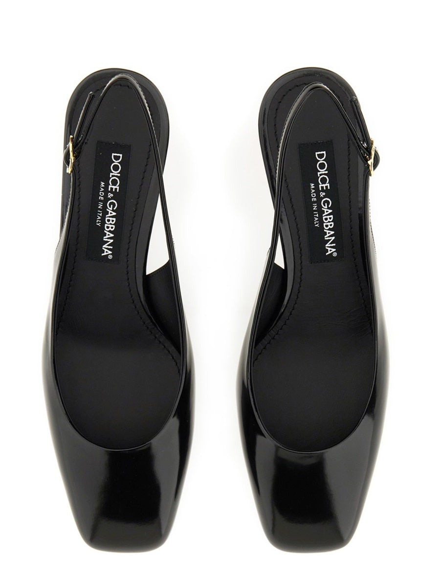 Dolce & Gabbana Women Patent Leather Slingback DOLCE & GABBANA
