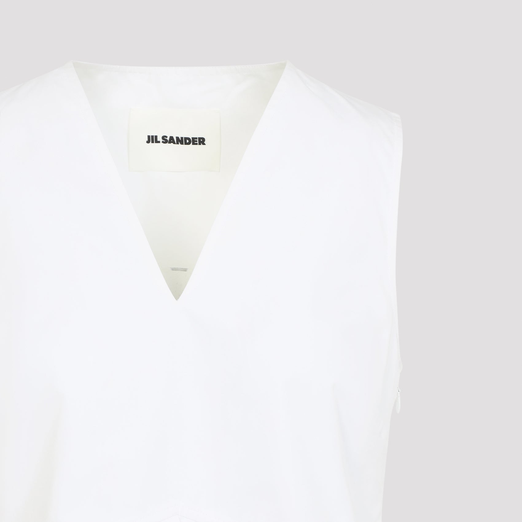 Jil Sander Sleveless A-Line Pleated Top Women JIL SANDER
