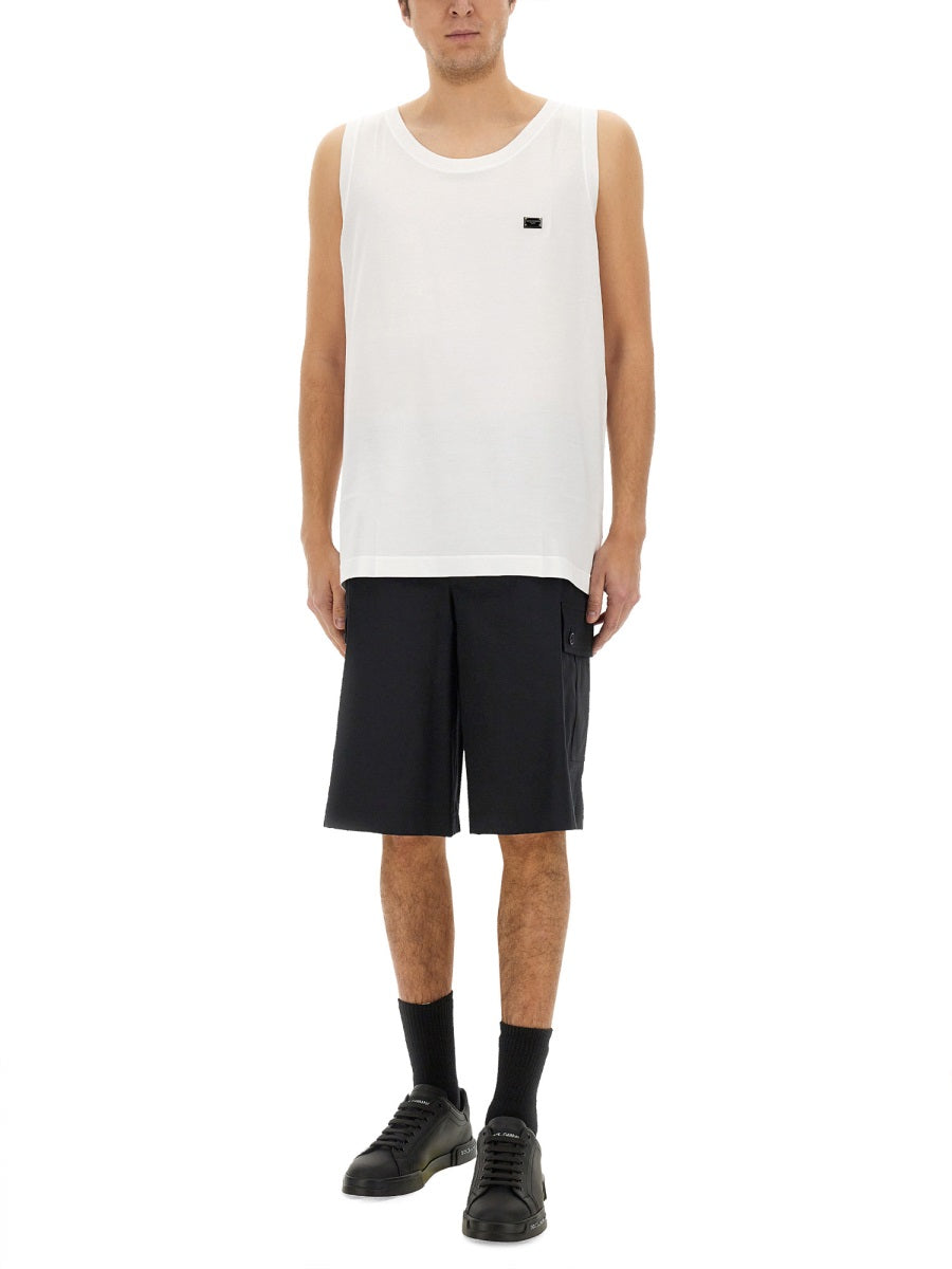 Dolce & Gabbana Men Cotton "Over" Tank Top DOLCE & GABBANA