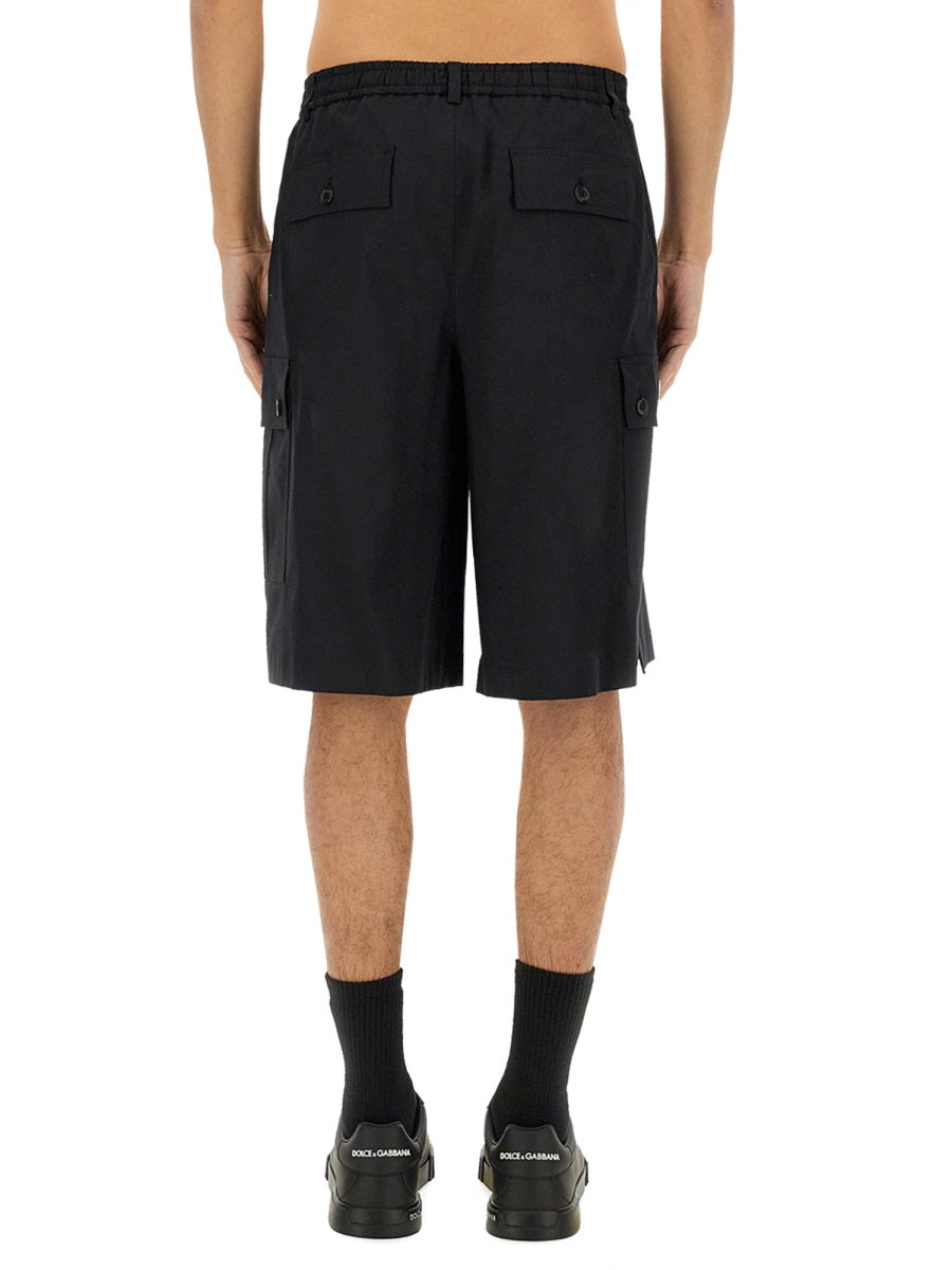 Dolce & Gabbana Men Cotton Cargo Bermuda Shorts DOLCE & GABBANA