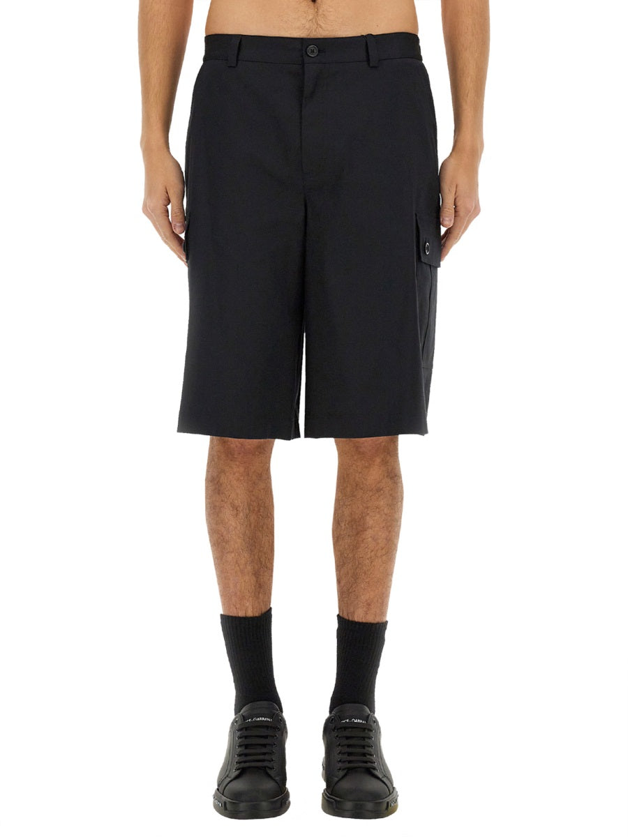 Dolce & Gabbana Men Cotton Cargo Bermuda Shorts DOLCE & GABBANA