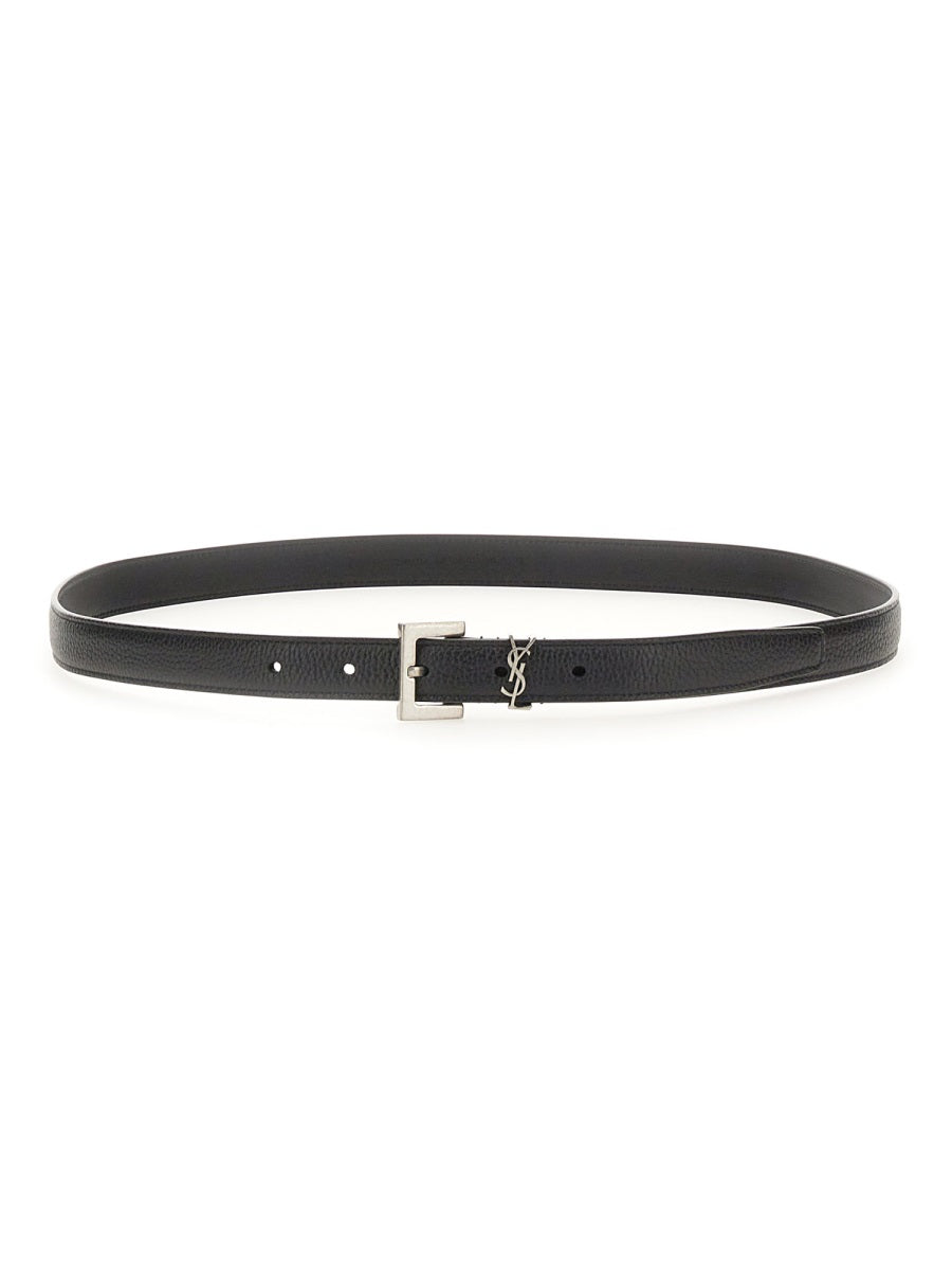 Saint Laurent Men Cintura Sottile "Cassandre" SAINT LAURENT