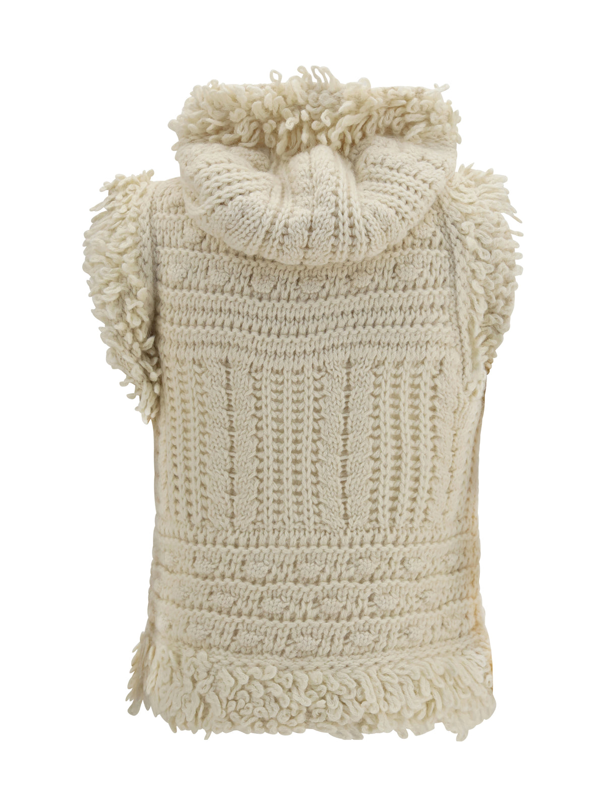 Fendi Women Wool And Alpaca Hooded Gilet FENDI