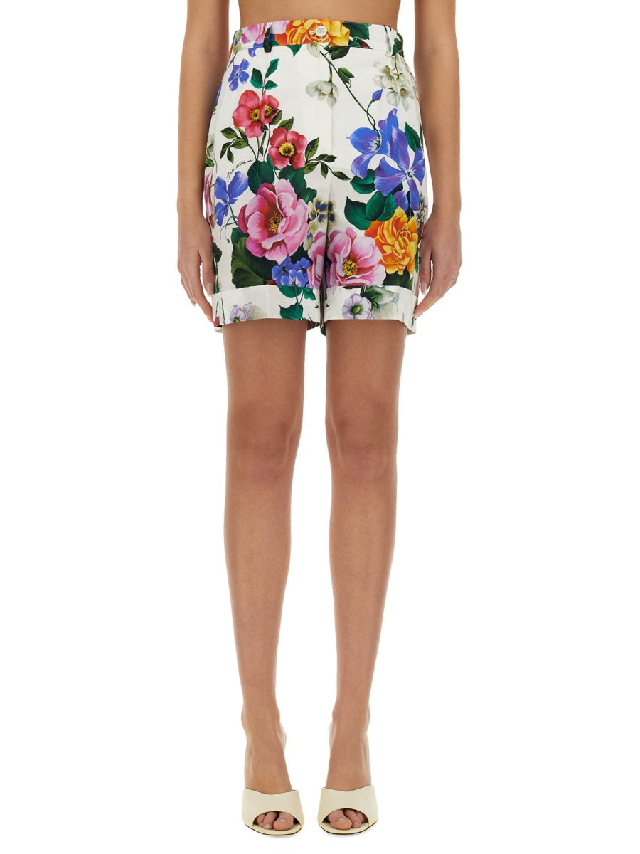 Dolce & Gabbana Women Shorts With Floral Print DOLCE & GABBANA