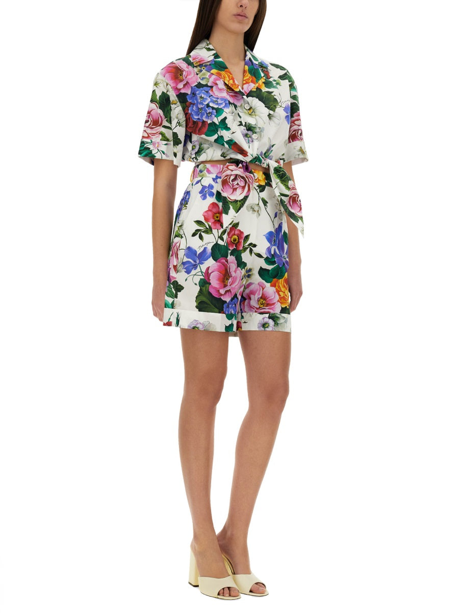 Dolce & Gabbana Women Shorts With Floral Print DOLCE & GABBANA