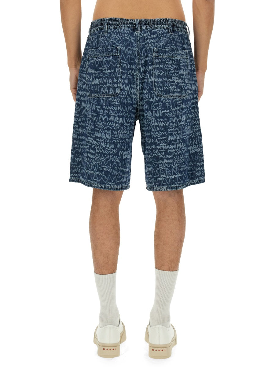 Marni Men Short In Denim MARNI