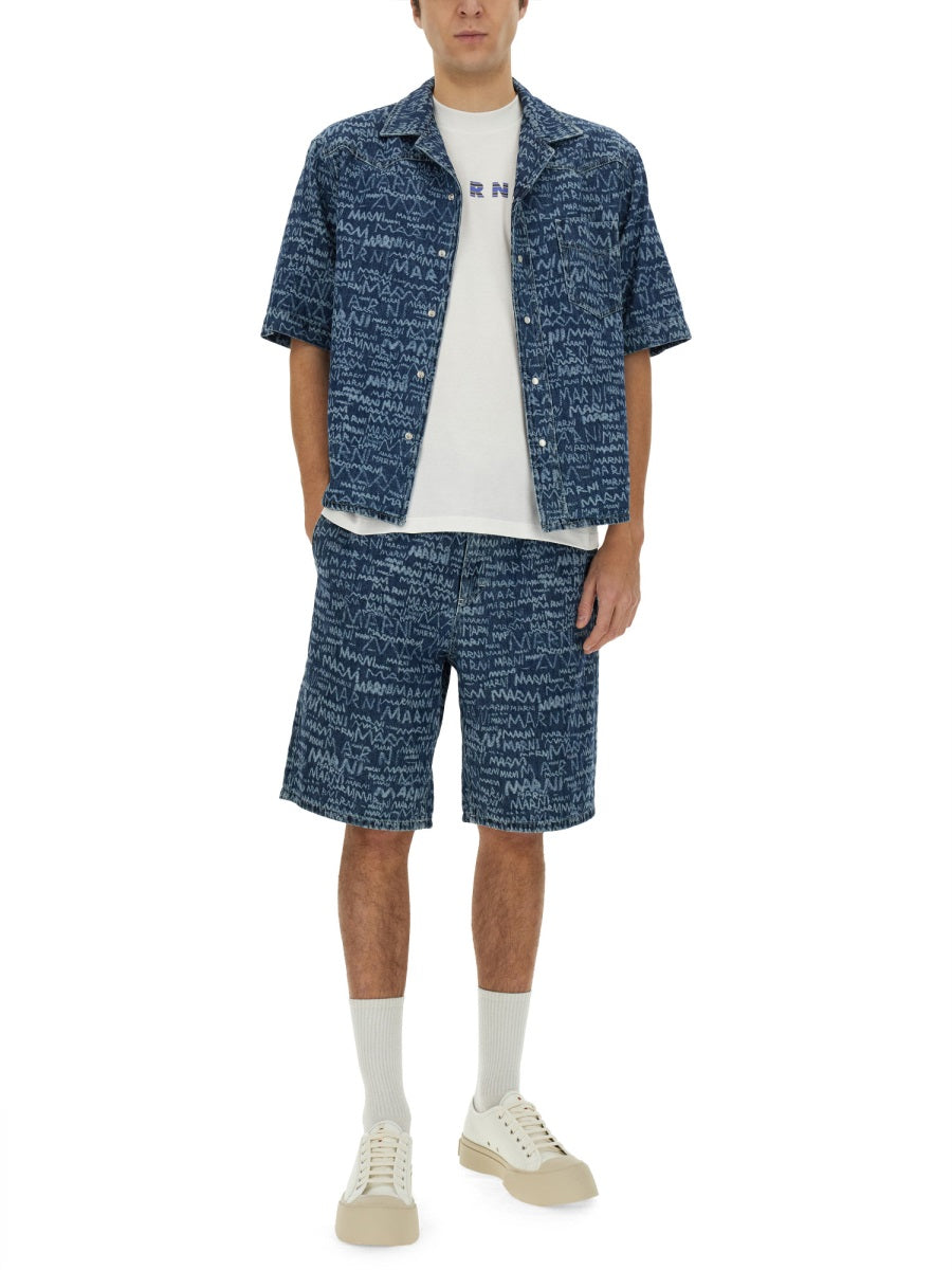 Marni Men Short In Denim MARNI