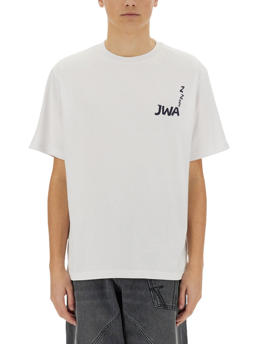 Jw Anderson Men T-Shirt With Logo J.W. ANDERSON