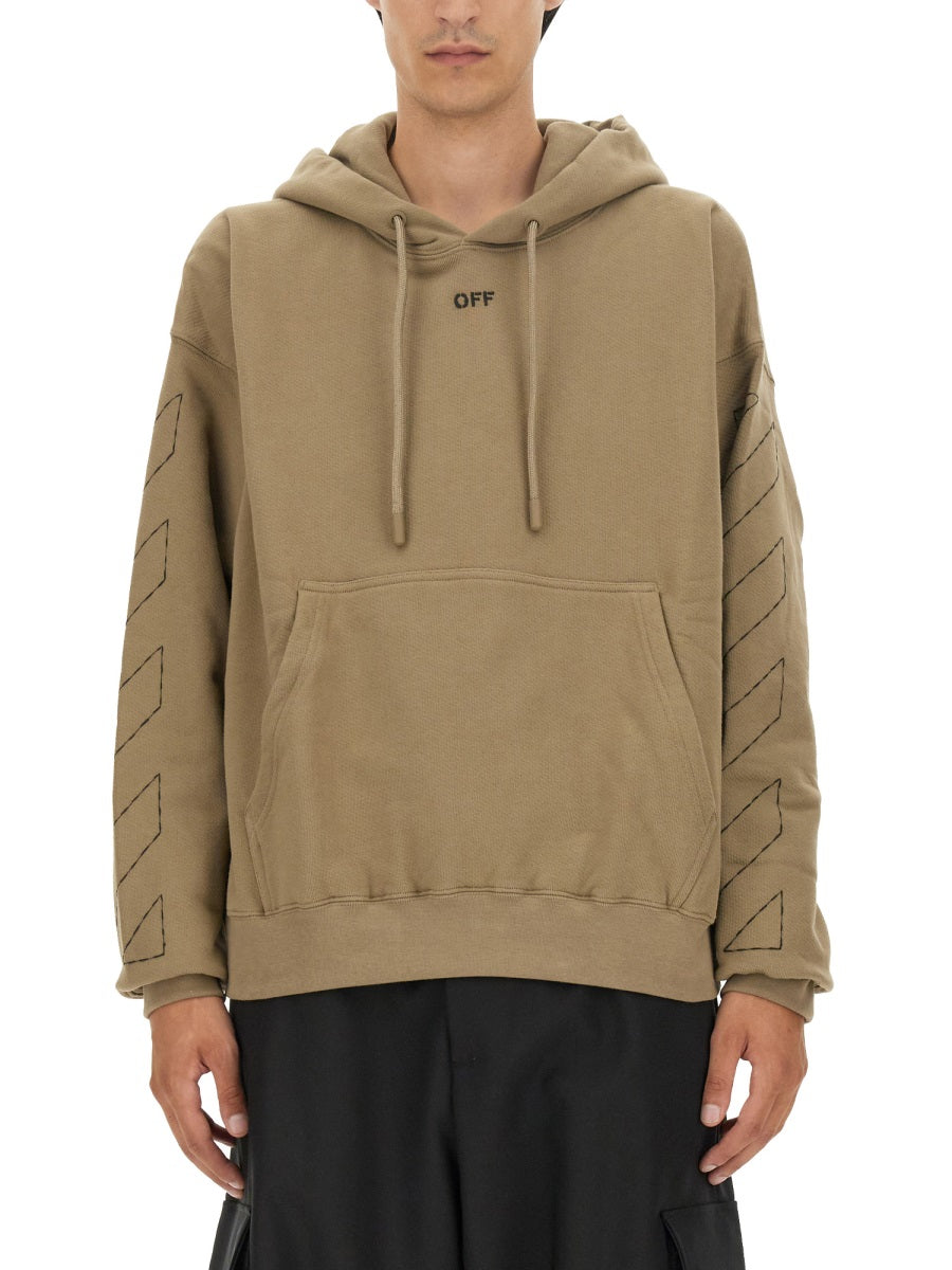 Off-White Men Sweatshirt With Arrow Embroidery OFF-WHITE