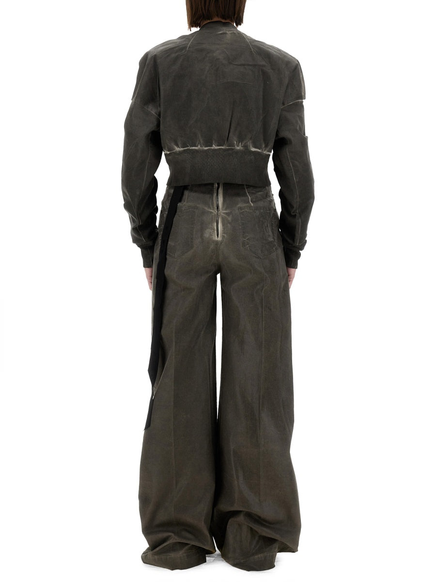 Rick Owens Drkshdw Women Cropped Bomber Jacket "Flight Jkt" RICK OWENS