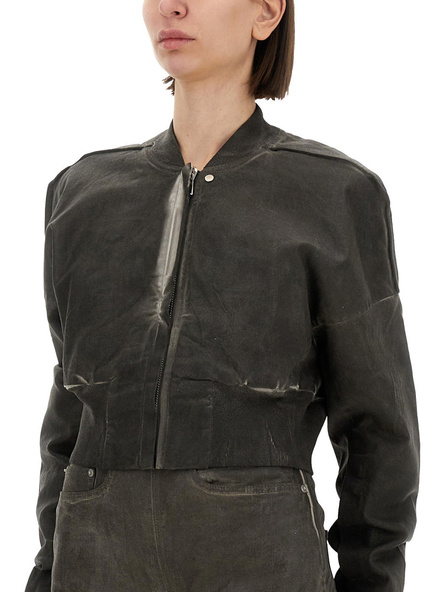 Rick Owens Drkshdw Women Cropped Bomber Jacket "Flight Jkt" RICK OWENS
