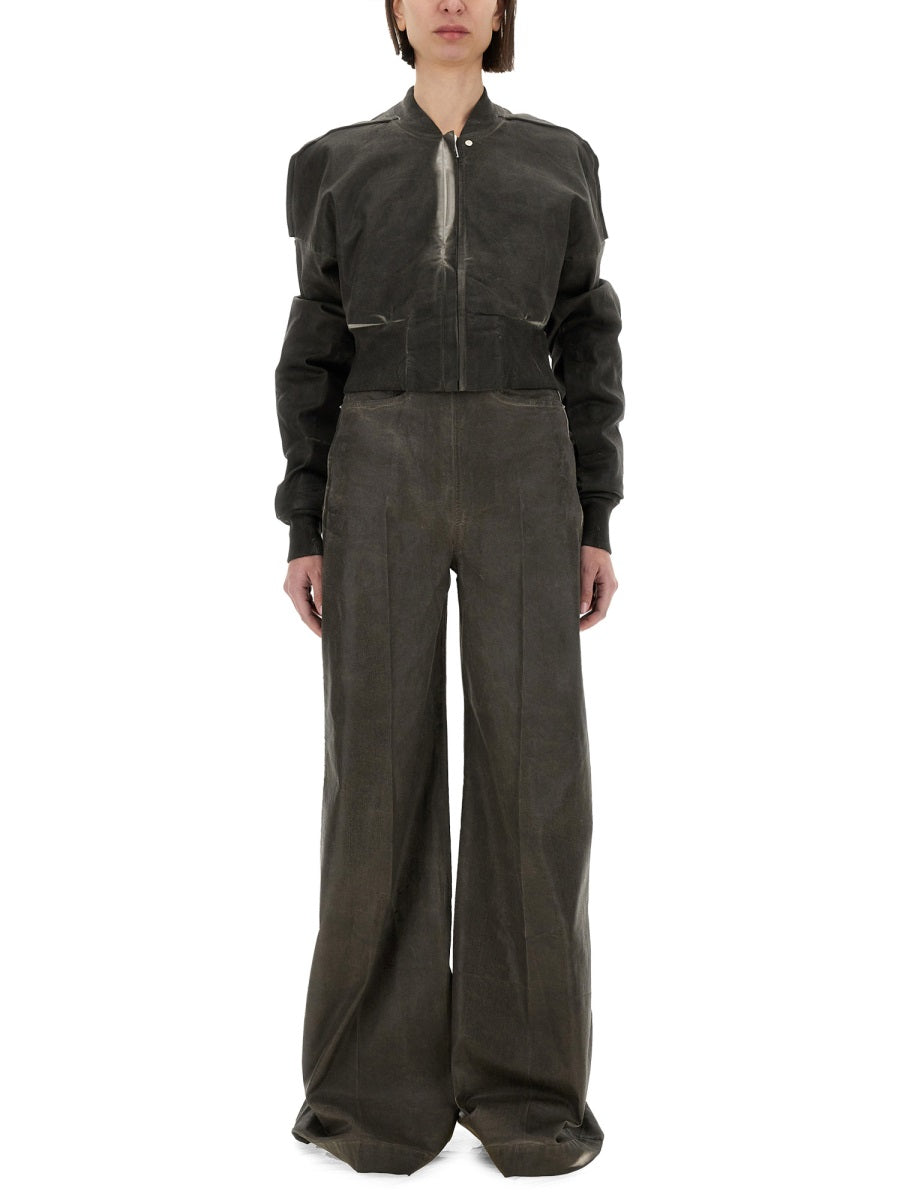 Rick Owens Drkshdw Women Cropped Bomber Jacket "Flight Jkt" RICK OWENS
