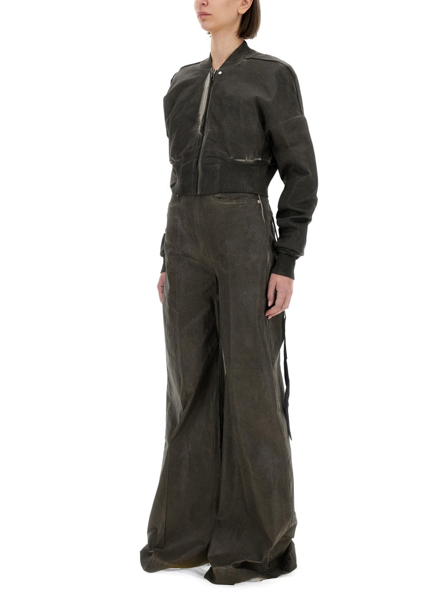 Rick Owens Drkshdw Women Cropped Bomber Jacket "Flight Jkt" RICK OWENS