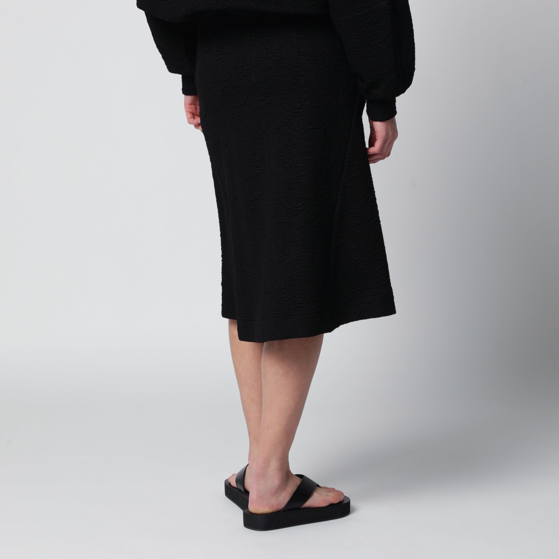 Dries Van Noten Black Viscose-Blend Skirt Women DRIES VAN NOTEN