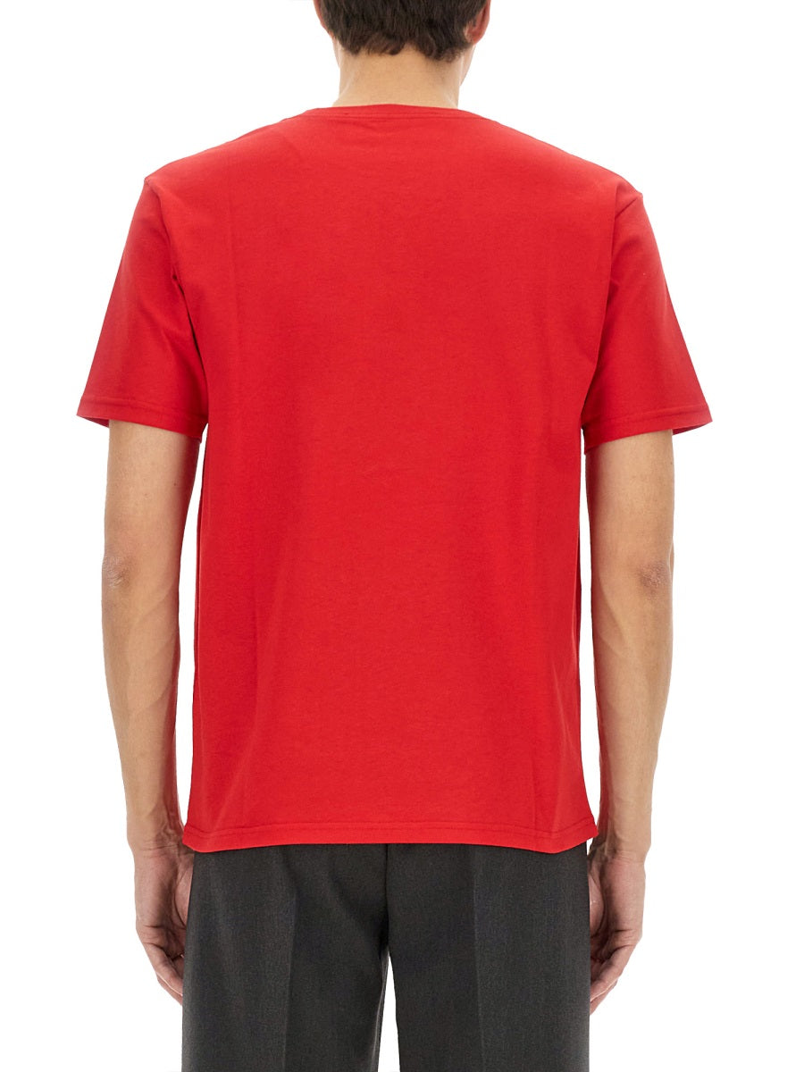 Valentino Men Cotton T-Shirt With "Chez Valentino" Print VALENTINO