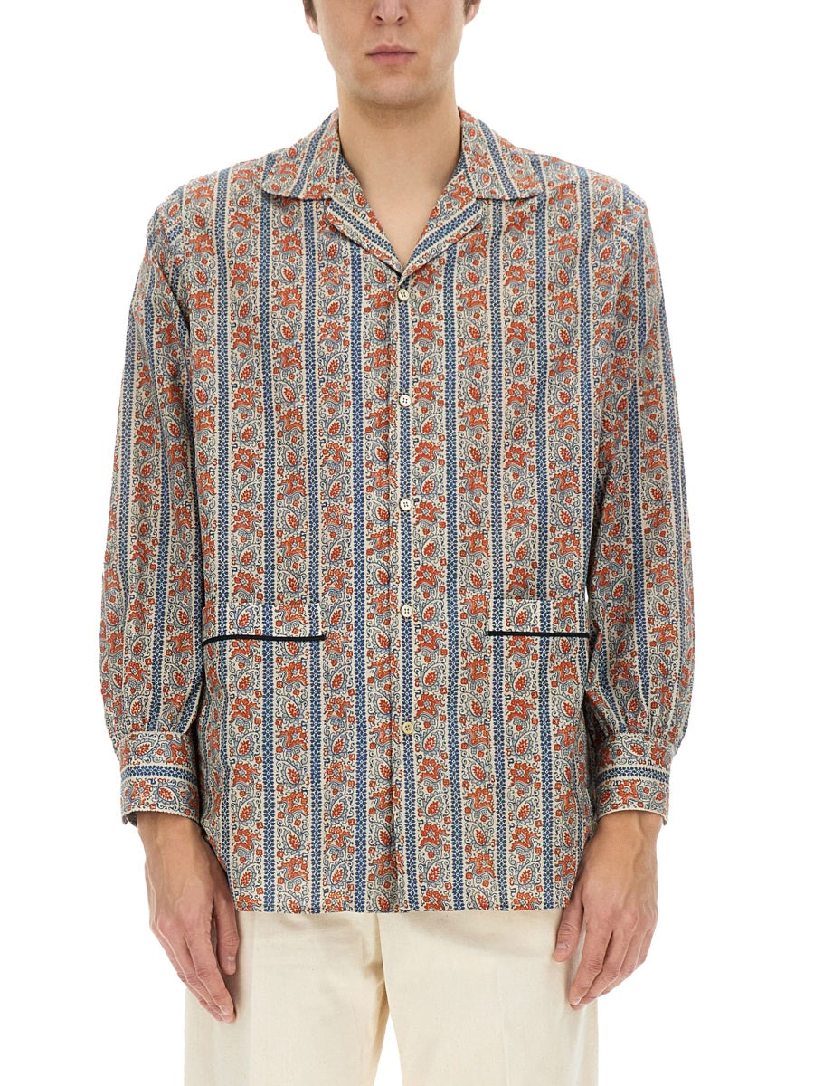 Valentino Men Pajama Shirt With "Voyage Imaginaire" Print VALENTINO