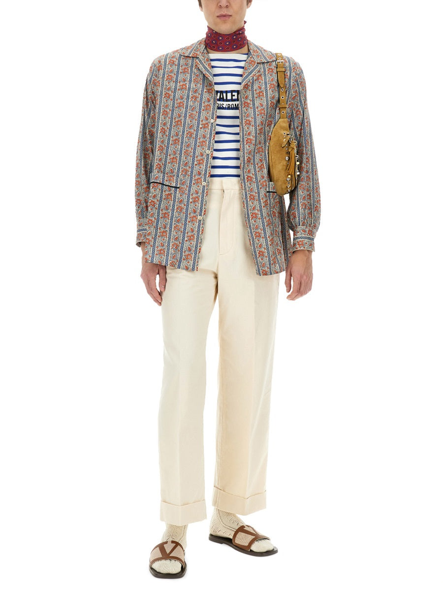 Valentino Men Pajama Shirt With "Voyage Imaginaire" Print VALENTINO