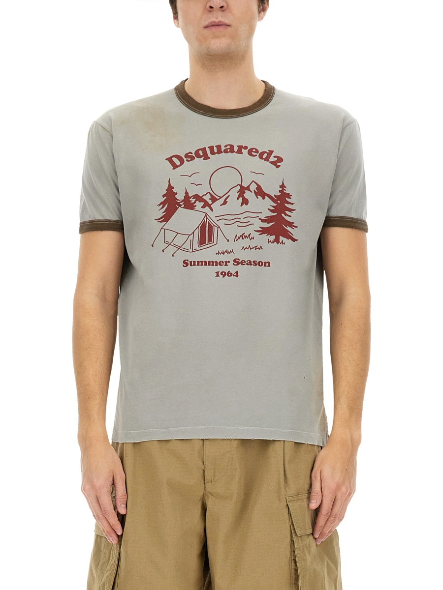Dsquared Men T-Shirt With Print DSQUARED2