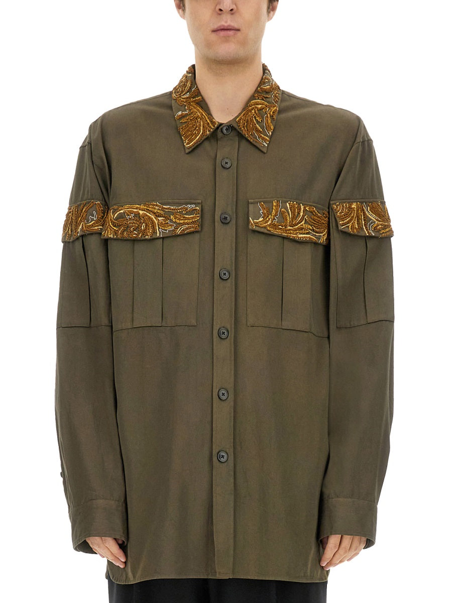 Dries Van Noten Men Shirt With Embroidery DRIES VAN NOTEN