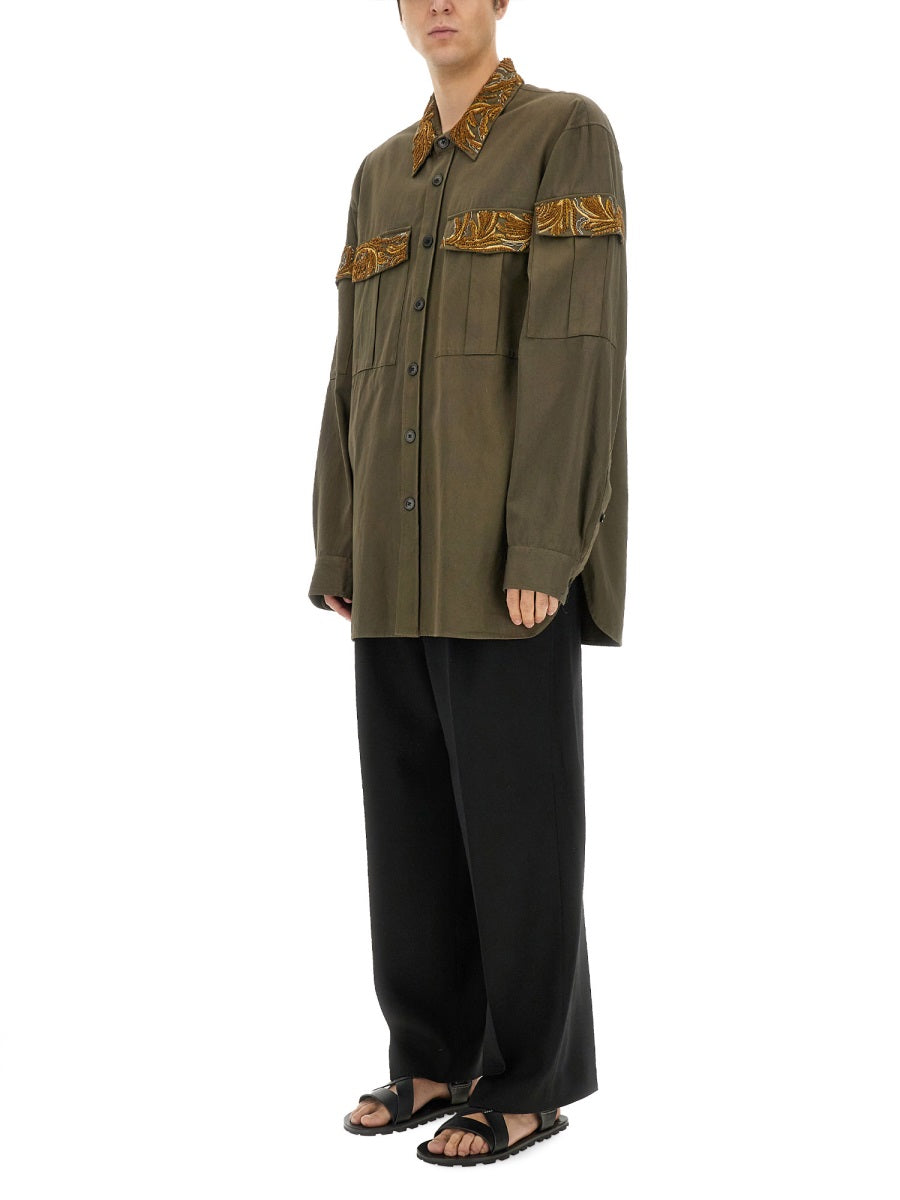 Dries Van Noten Men Shirt With Embroidery DRIES VAN NOTEN