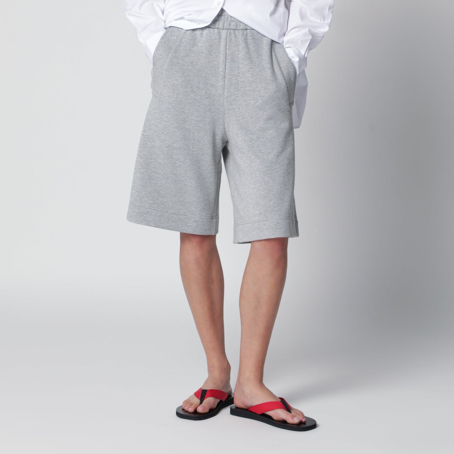 Dries Van Noten Grey Cotton Shorts Women DRIES VAN NOTEN