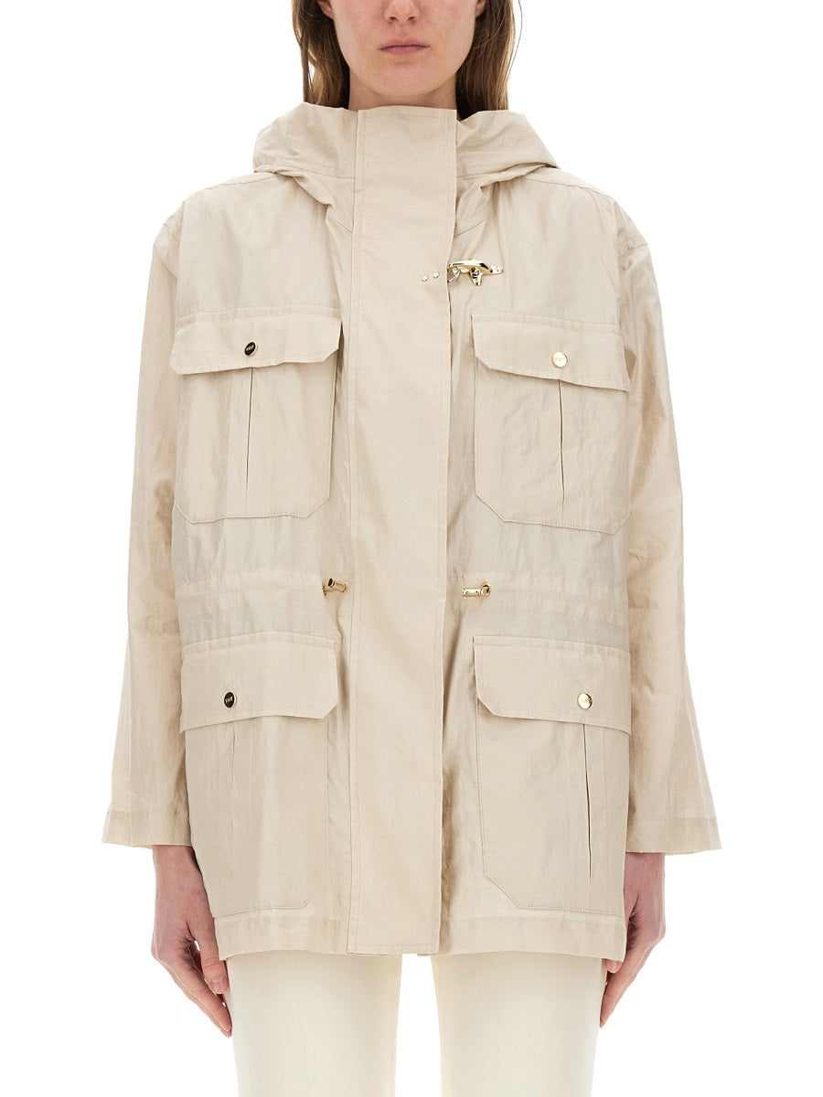 Fay Women Linen And Cotton Canvas Parka FAY