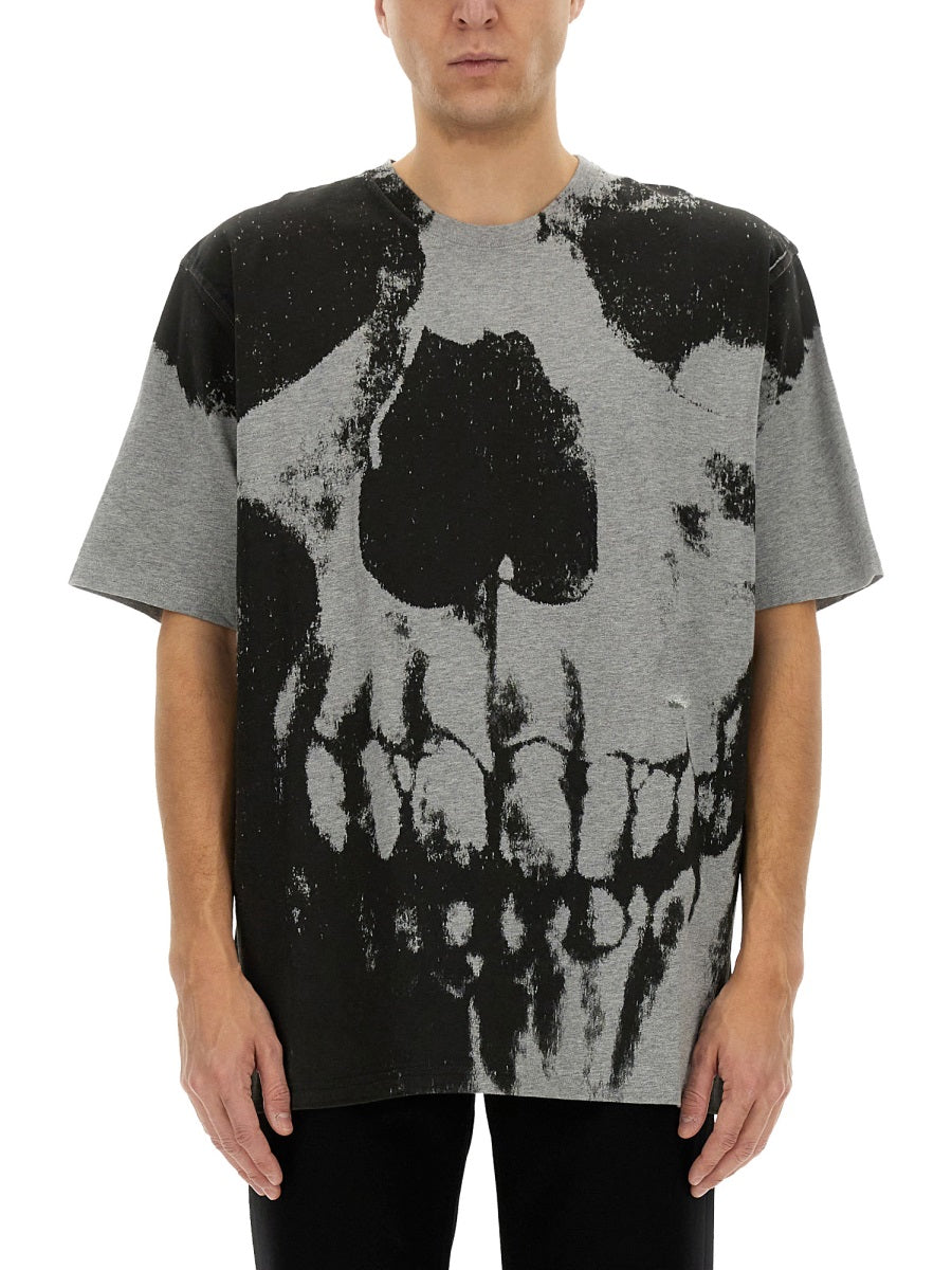 Alexander Mcqueen Men Skull Print T-Shirt ALEXANDER MCQUEEN