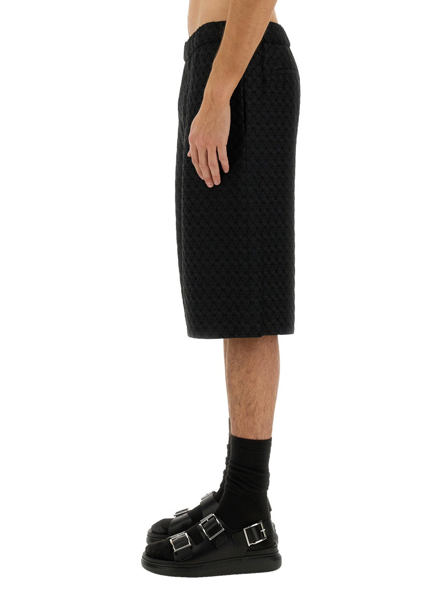 Alexander Mcqueen Men Skull Jacquard Pattern Shorts ALEXANDER MCQUEEN