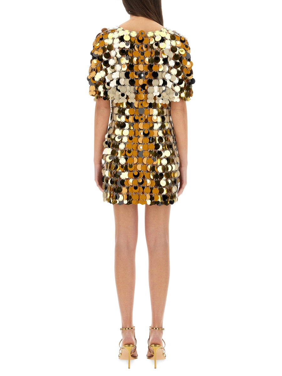 Rabanne Women "Sparkle Discs" Mini Dress PACO RABANNE