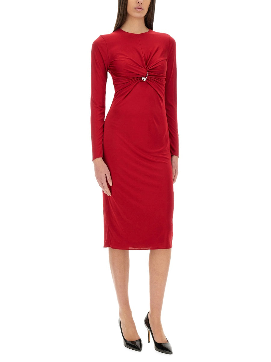 Versace Women "Safety Pin" Midi Dress VERSACE