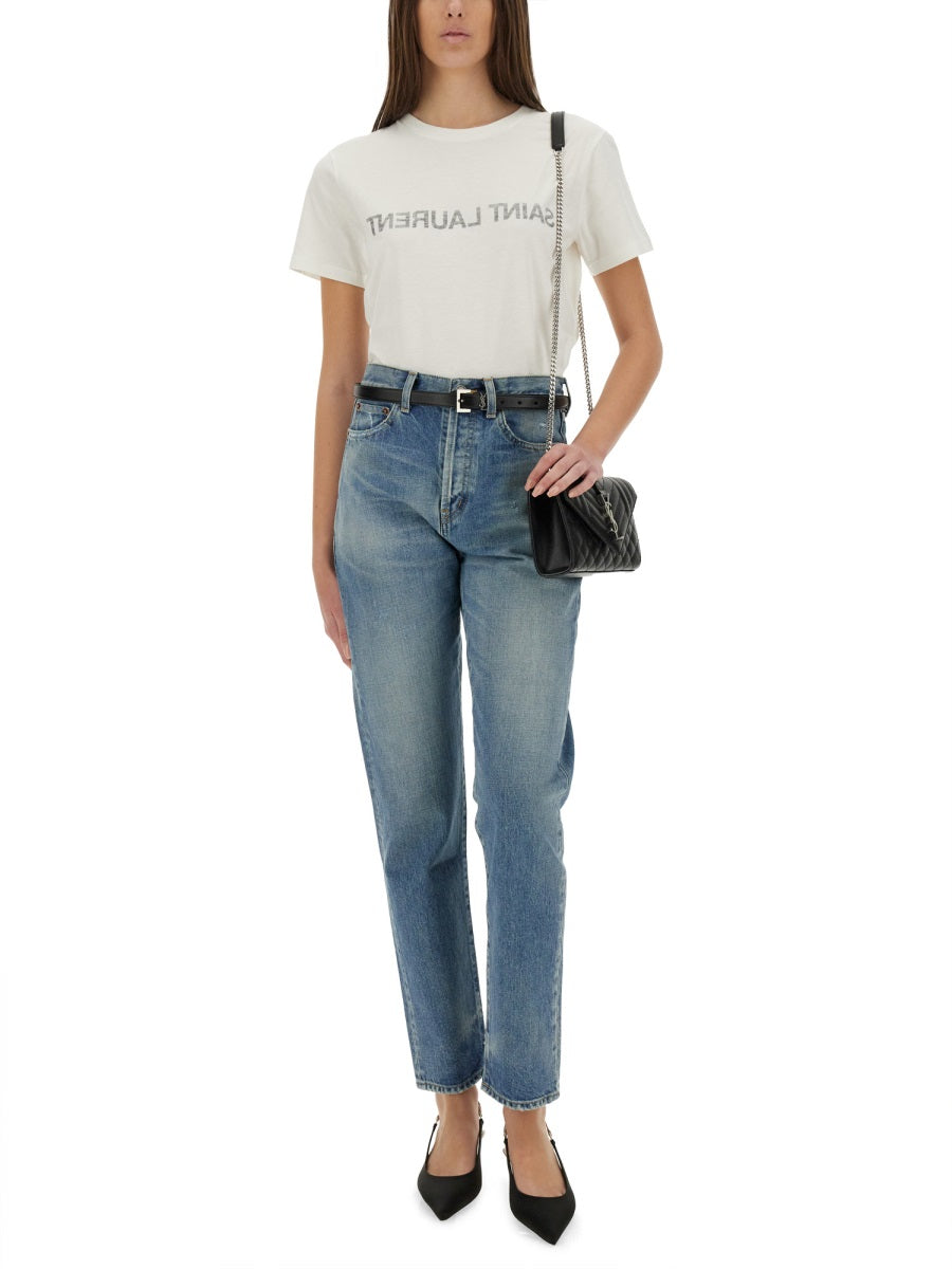 Saint Laurent Women Saint Laurent Reverse T-Shirt SAINT LAURENT