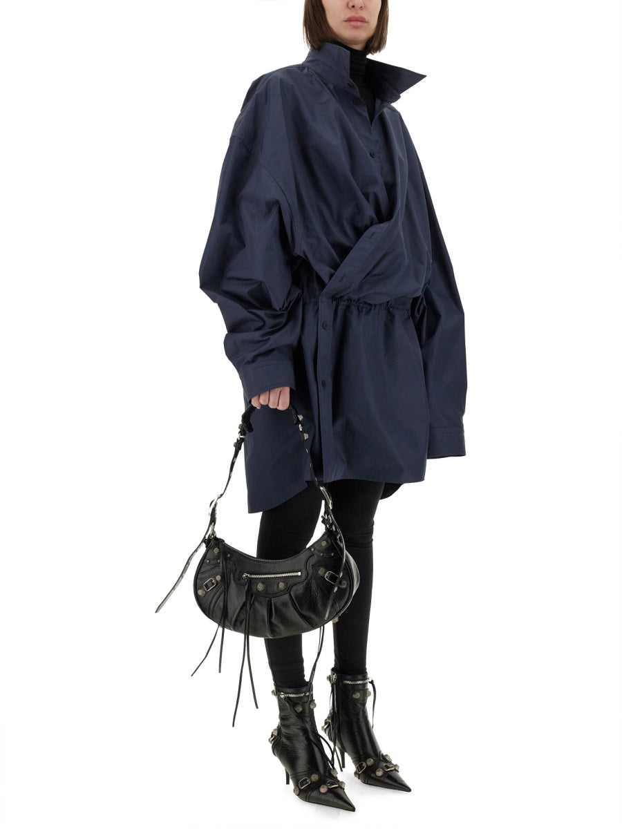 Balenciaga Women Mini Shirt Style Dress BALENCIAGA