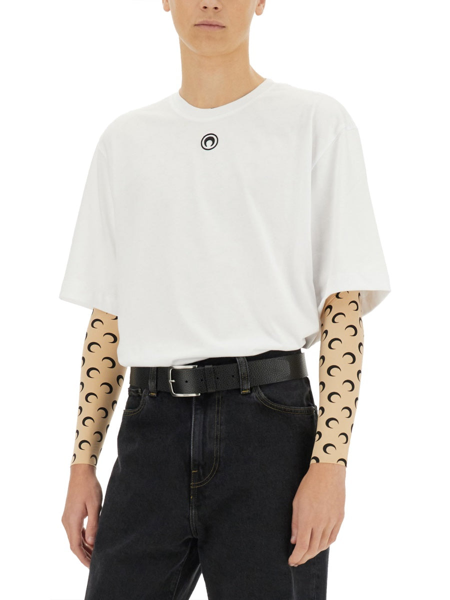Marine Serre Men T-Shirt In Jersey MARINE SERRE