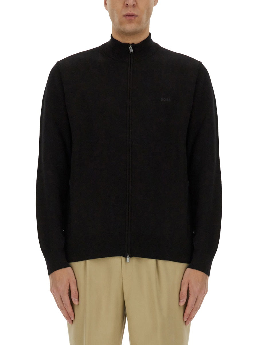 Boss Men Shirt With Zip. BOSS