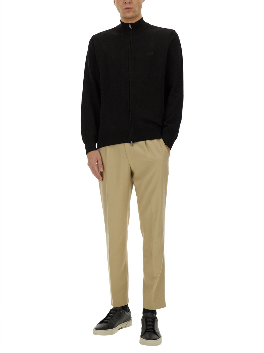 Boss Men Shirt With Zip. BOSS
