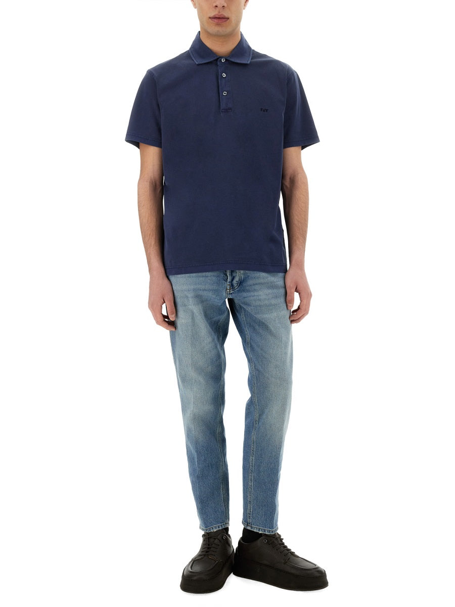 Fay Men Jersey Polo. FAY