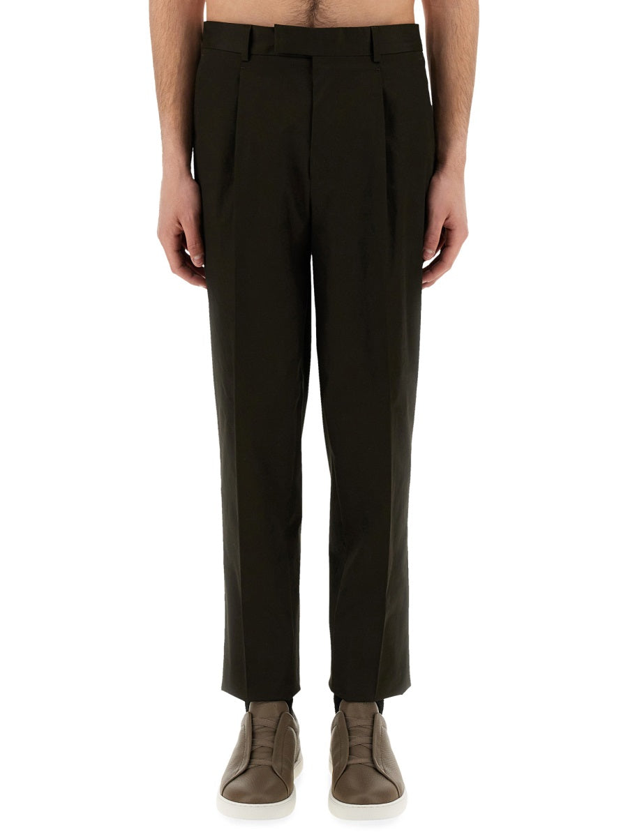 Zegna Men Pants With Pleat ZEGNA
