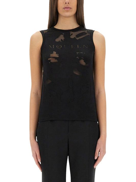 Alexander Mcqueen Women Top A Inserts. ALEXANDER MCQUEEN
