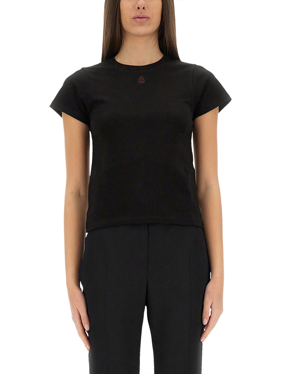 Alexander Mcqueen Women T-Shirt With "Skull" Embroidery ALEXANDER MCQUEEN